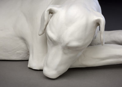 Dreaming (2019) - (detail) - 3(h) x 15(w) x 10(d), porcelain and stoneware